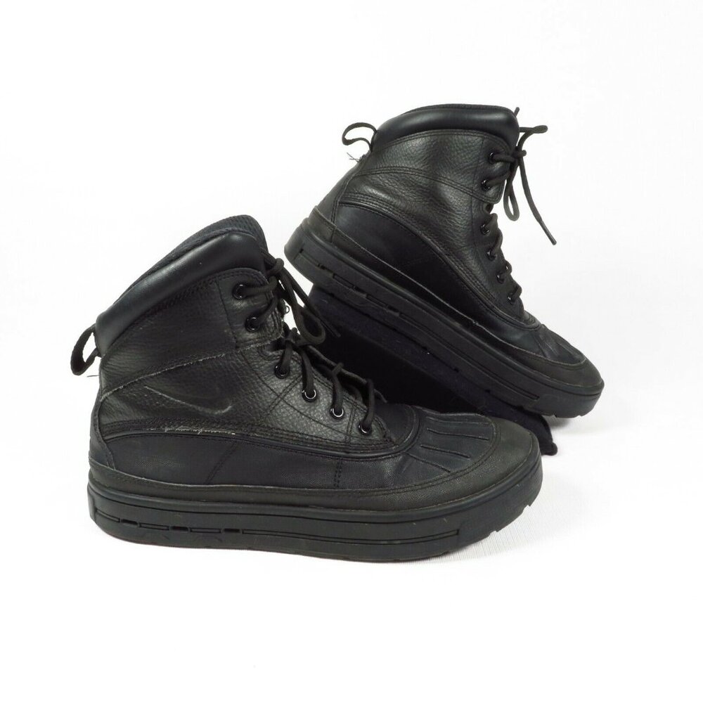 Nike ACG Woodside 2 Youth Sz 7Y Women's 9 Black Waterproof Duck Boots 524872-001 - Picture 2 of 12